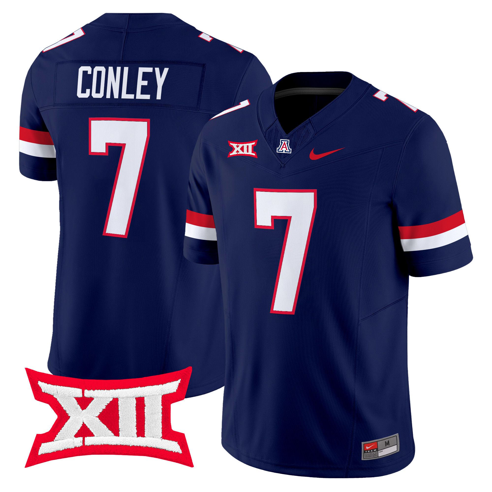 Men Arizona Wildcats #7 Conley Blue Nike 2024 Vapor Limited NCAA Jersey style 1